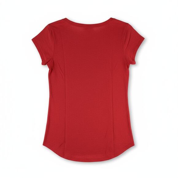 Lucky Brand Red Floral “Lucky” Graphic Tee - Picture 3 of 4